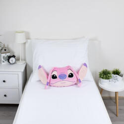 Javoli Disney Lilo és Stitch, A csillagkutya Angel Pink 3D formapárna, díszpárna 35 cm