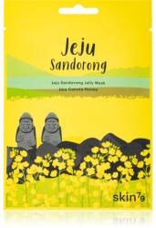 Skin79 Jeju Sandorong Jeju Canola Honey ápoló arcmaszk a bőr felszínének megújítására 33 g