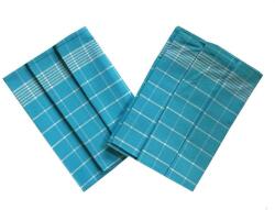 Svitap sleepwell Pozitiv Konyharuha, egyiptomi pamut, 50×70 cm, türkizkék-fehér, 3 db (040500-01POZATTYA)