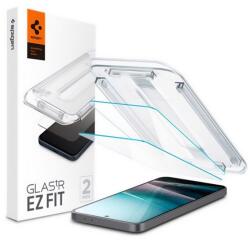 Spigen ez fit hd képernyővédő üveg 2db, 2.5d, tokbarát, ultravékony, 0.2mm, 9h + segédkeret, átlátszó, kompatibilis: Samsung Galaxy A36 5G, SM-A366 (AGL09202)