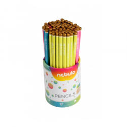 Nebulo Grafitceruza HB, háromszögletű, 72 db/doboz, , élénk színű test (GC-72-HB-TR-RKS) (GC-72-HB-TR-RKS)