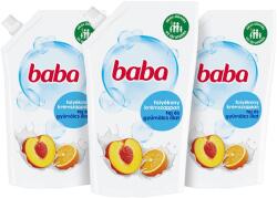 Baba Triopack folyékony szappan-utántöltő tej- és gyümölcsillattal 500 ml (8711700677219x3bun)