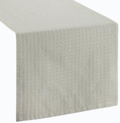 Eurofirany Karácsonyi asztali futó kockás jacquard anyagból arany szállal Pezsgő 40x180 cm (HS419801)