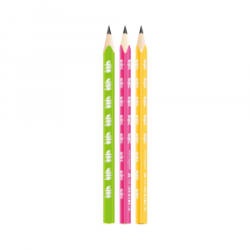 Keyroad Grafitceruza HB, háromszögletű 6 db/bliszter Jumbo vegyes színek (KR971720) (KR971720)