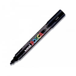 uni Dekormarker 1, 8-2, 5mm, Posca PC-5M fekete (2UPC5MF)