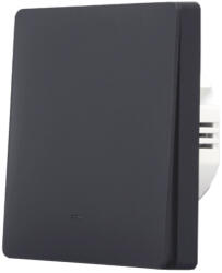 SmartWise B61 UNI Zigbee 3.0 + RF, univerzális bekötésű, 1 áramkörös, fizikai nyomógombos okos villanykapcsoló, fekete