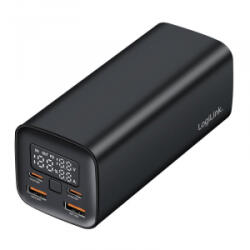 LogiLink Power bank 20 000 mAh, QC 3.0 és PD 3.0 65 W, fekete (PA0350)