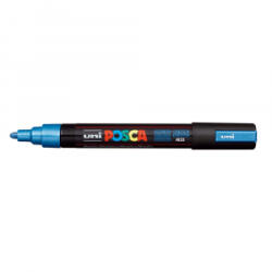 uni Dekormarker 1, 8-2, 5mm, Posca PC-5M metál kék (2UPC5MMK) (2UPC5MMK) - aqua