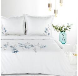  11b hímzett pamut-szatén ágyneműhuzat Fehér 220x200 cm - 70x80 cm 2db