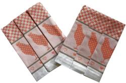Svitap sleepwell Extra nedvszívó konyharuha, 50×70 cm, tyúkok, narancsszín, 3 db (040500-SLEPICKORA)