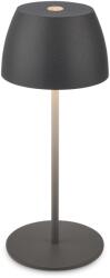 Briloner Serina Mini LED-es akkus asztali lámpa Antracit 20 cm x 8 cm