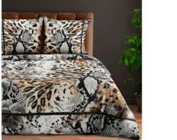 Eurofirany Eva20 mako-szatén ágyneműhuzat Világosbarna 220x200 cm - 70x80 cm 2db - pepita