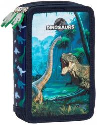 DERFORM Penar cu rechizite Derform Dinosaurs 19 - Cu 3 fermoare Penar