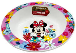 Minnie egeres mikrózható műanyag mélytányér