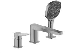 Armatura Malaga Gun Metal Grey kád és zuhany csaptelep fürdőkád fölé grafit 4525-210-61 (452521061)