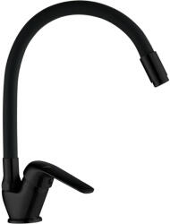 Laveo ELZA F álló csaptelep rugalmas tömlővel, matt fekete (BKE_B67D)