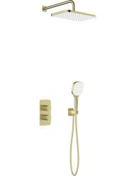 Armatura Malaga zuhany készlet beépített termosztáttal trópusi zuhany opcióval arany 5759-501-31 (575950131)