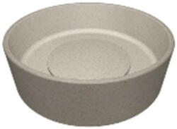 Laveo PERL kerek gránit mosdó gránit click-clack leeresztővel, bézs (VGP1410T) - watermarkt