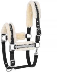 Equestrian Queen Riga 24AW lókötőfék szőrmével nagyló fekete