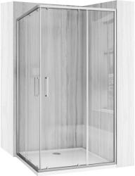 Rea City zuhanykabin 77.5x97.5 cm négyszögletes ezüst csiszolt/átlátszó üveg REAK6497