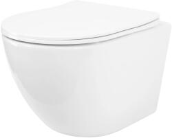 Rea Carlo Mini wc csésze függesztett dilettációs szivacs nélkül mély öblítéssel fehér fényes REAC1260