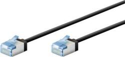 Goobay 74316 U/FTP Cat6a Patch kábel 0.25m - Fekete ( )