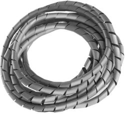 Maclean Spirál kábelrendező burkolat, 3 m, 5-6 mm, ezüst (48455)