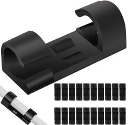 Öntapadós kábelrendező klipsz készlet, 20 db, max 7 mm kábelhez (06289)