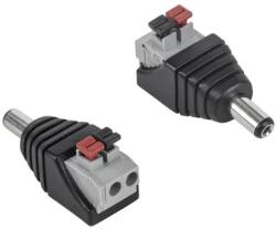 Lechpol DC tápcsatlakozó dugó 2, 1/5, 5 mm S-55 gyorscsatlakozó III. típus (65294)