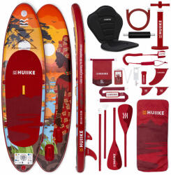 HUIIKE Stand Up Paddle Prémium Tartozékok, HUIIKE, Bordó, Nagy Stabilitással 305 MM barna|bordó|vörös