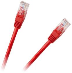 Lechpol Patch kábel UTP 8 ér RJ45-RJ45 0, 5 m CCA, piros (85838)