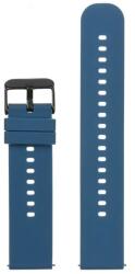 Gumírozott óraszíj - sötétkék/fekete csat, 22 mm, gyorskioldós (23555)
