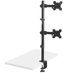 Maclean mc-967 dupla monitor tartó, 13-27, 9kg, vesa 100x100 (84788)
