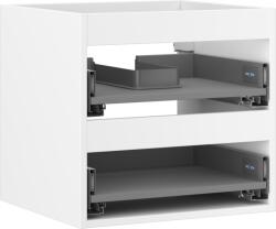 Mexen Box-A corp dulap de lavoar 50 cm, 2 sertare, alb mat - 91AX0-0500-470-2-01 (91AX0-0500-470-2-01)