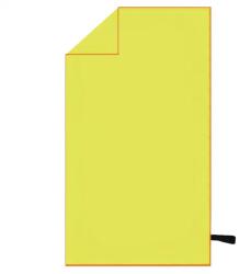 Gyorsan száradó mikroszálas törölköző 75×150 cm, zöld/narancssárga tokban (CS0114)