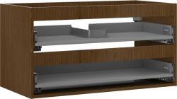 Mexen Box-A corp dulap de baie 90 cm, 2 sertare, nuc - 91AX0-0900-470-2-86 (91AX0-0900-470-2-86)