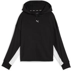 PUMA Pulóver Puma Fit Double Knit Hoodie, Fekete, Nők S fekete