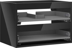 Mexen Box-A corp dulap sub chiuvetă 70 cm, 2 sertare, negru lucios - 91AX0-0700-470-2-70 (91AX0-0700-470-2-70)