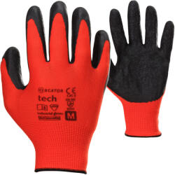 Mercator Medical SA , www. mercatormedical. eu MERCATOR Tech red+black latex mártott munkavédelmi kesztyű 12pár - 7/S