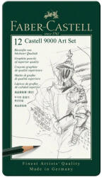 Faber-Castell Faber-Castell: Castell 9000 Grafitceruza 12db-os szett fém dobozban (119065)