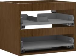 Mexen Box-A corp dulap lavoar 60 cm, 2 sertare, nuc - 91AX0-0600-470-2-86 (91AX0-0600-470-2-86)