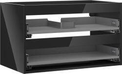 Mexen Box-A corp dulap lavoar 80 cm, 2 sertare, negru lucios - 91AX0-0800-470-2-70 (91AX0-0800-470-2-70)