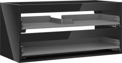 Mexen Box-A corp dulap sub chiuvetă 100 cm, 2 sertare, negru lucios - 91AX0-1000-470-2-70 (91AX0-1000-470-2-70)