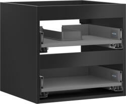 Mexen Box-A corp dulap pentru lavoar 50 cm, 2 sertare, negru mat - 91AX0-0500-470-2-71 (91AX0-0500-470-2-71)