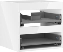 Mexen Box-A corp pentru dulap sub chiuvetă 50 cm, 2 sertare, alb lucios - 91AX0-0500-470-2-00 (91AX0-0500-470-2-00)