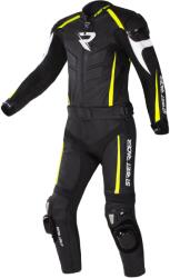 Street Racer Costum de motocicletă din piele Street Racer Fast Track 2.1 Negru-Galben fluo-Alb (STRFASTTRACKBLYEWH)