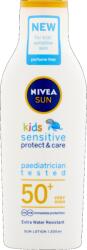 Nivea SUN FF50+ Babies&Kids Sensitive Protect&Care Gyermek Naptej 200 ml