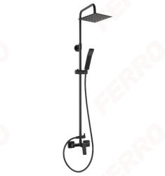 FERRO VITTO VerdeLine zuhanyrendszer BVI7UVL csapteleppel, gun metal (NP81-BVI7UVL-GM)