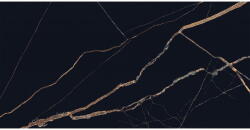 Mexen Fossil Black fényesre sütött gres rekt. G1, padló- és falburkolólap 120 x 60 cm, magasfényű - TL213-120-060-00 (TL213-120-060-00)