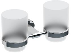 RAVAK Chrome dupla pohártartó (üveg) CR 220.00CR, króm X07P189 (X07P189)